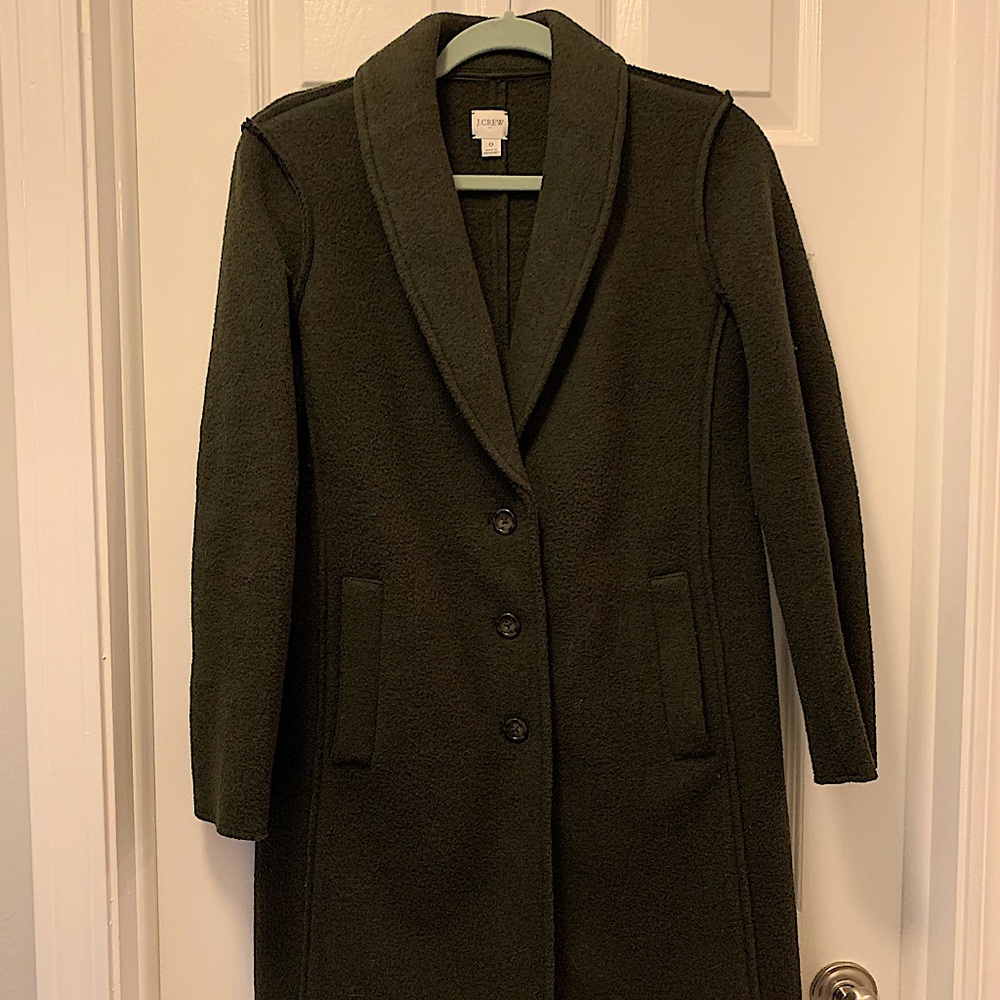 JCrew Factory Boiled Wool Top Coat